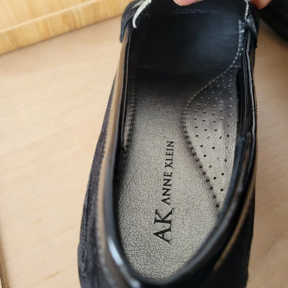 Anne Klein Zerega Black/Brown Leopard Loafers -  Size 9M - Picture 6 of 11